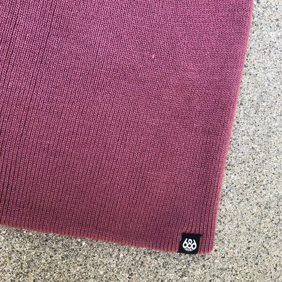 686 Standard Roll Up Beanie NWT Crushed Berry Ribbed Knit Hat Cap Purple - Picture 3 of 7